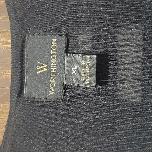 Worthington Tank Top Black and White Striped Size XL - Picture 4 of 7